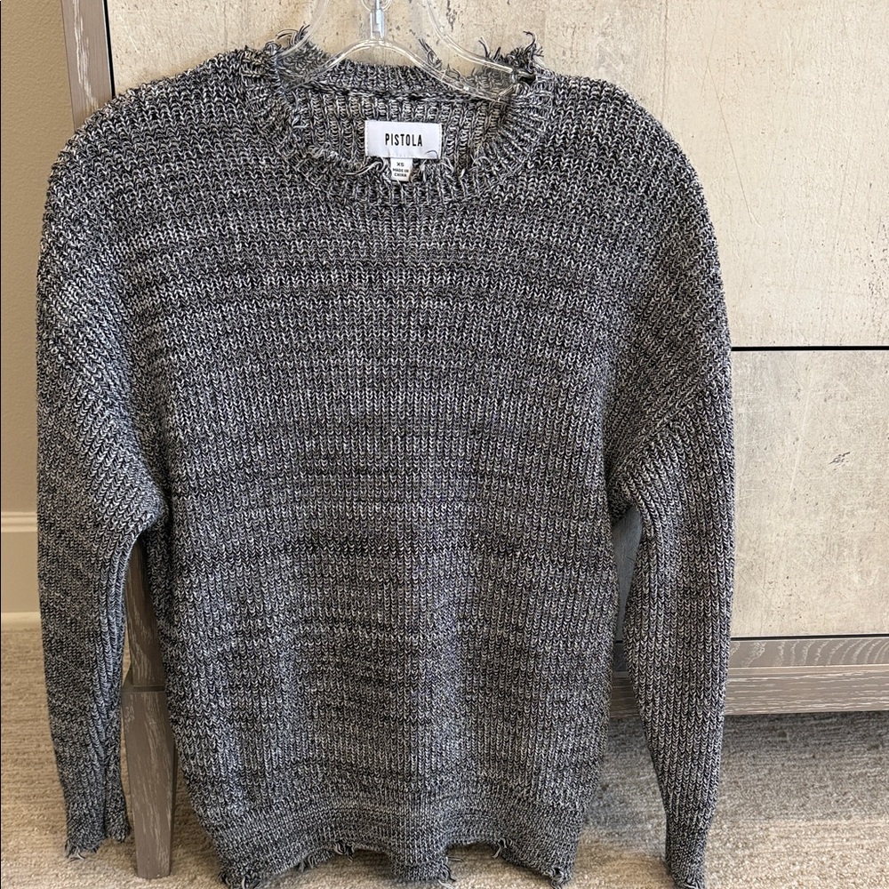 Pistola Xs marbled blk and white sweater